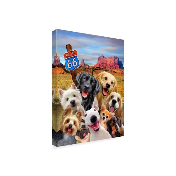 Howard Robinson 'Route 66 Puppies' Canvas Art,24x32